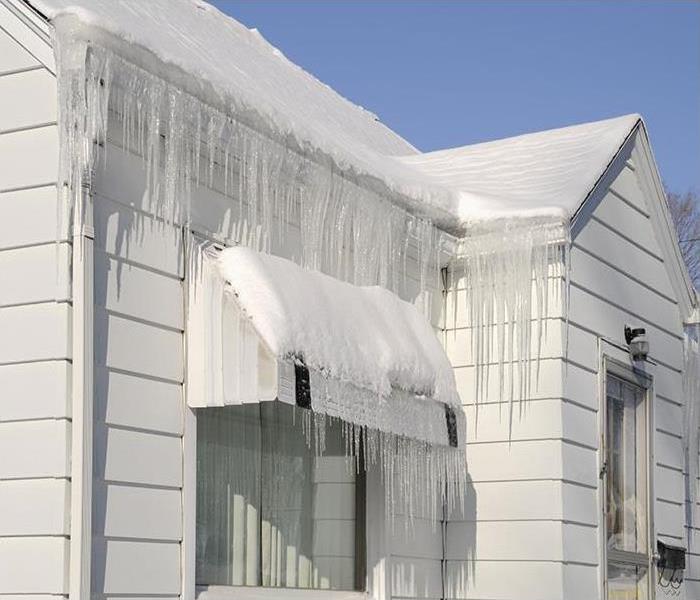 snow storm causing damage