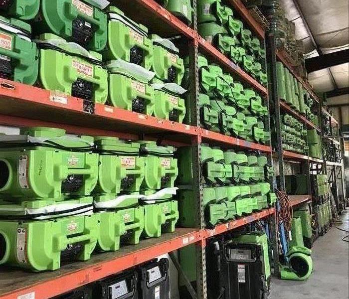 SERVPRO warehouse fully loaded.