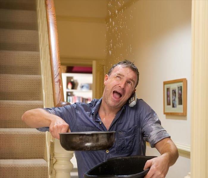water leaking from the ceiling