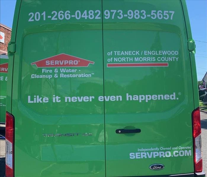 back of servpro van