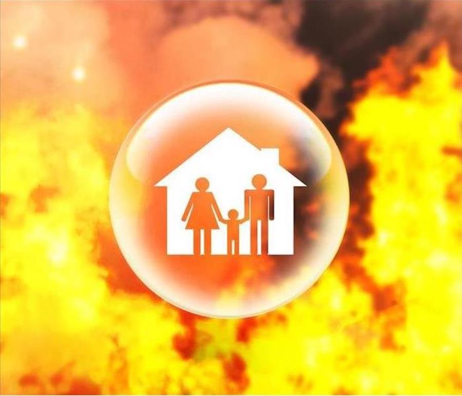 SERVPRO fire damaged sign